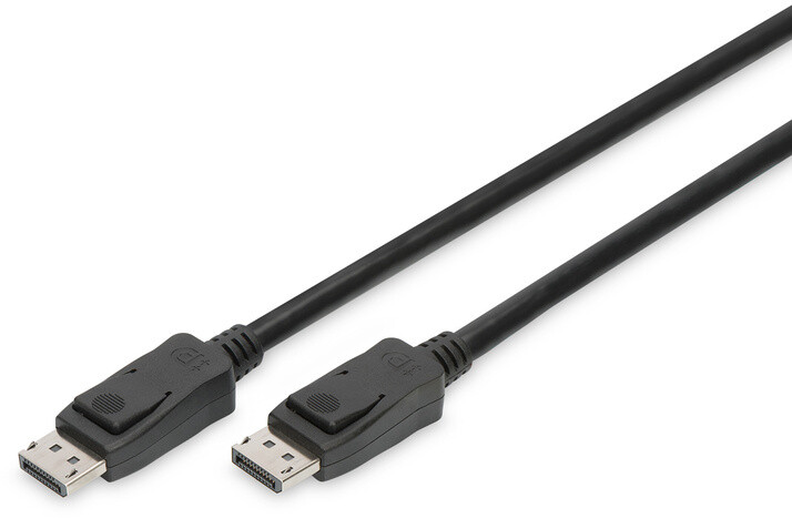 Digitus kabel DisplayPort, M/M, se západkou, 3m, černá_945625608