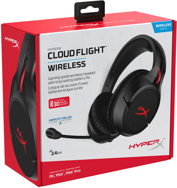 HyperX Cloud Flight, černá