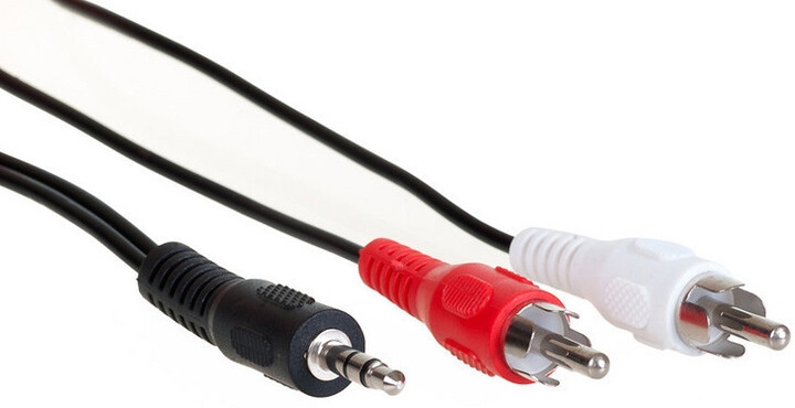 AQ KAM030 - 3,5 jack stereo - 2x RCA (cinch) audio kabel, 3m_1629225052