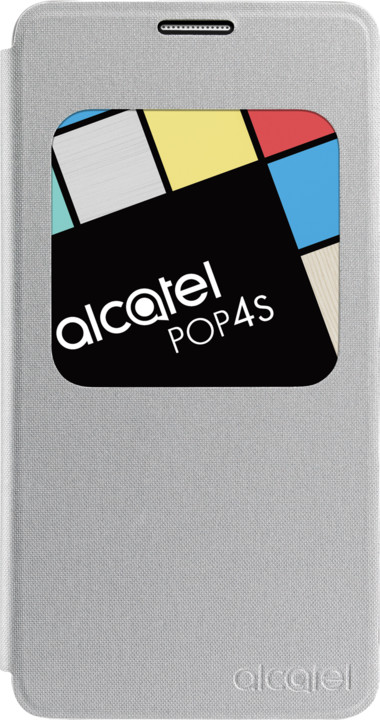 ALCATEL AF5095 Aero FlipCase POP 4S, stříbrná_1030357400