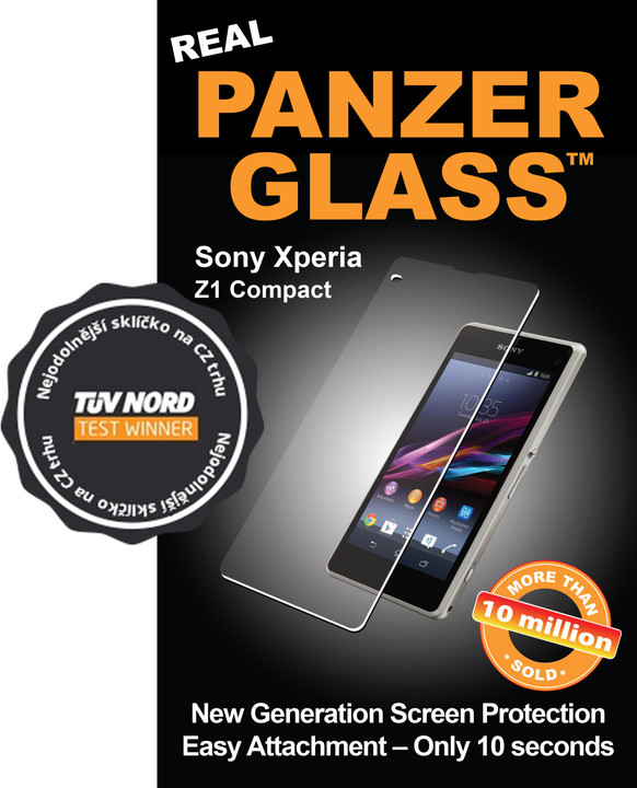 PanzerGlass ochranné sklo na displej pro Sony Xperia Z1 Compact_69350716