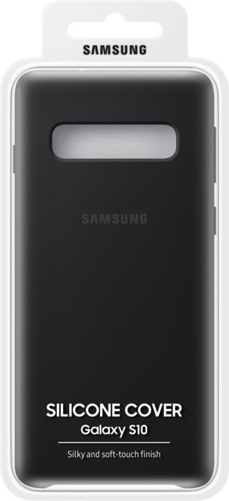 Samsung silikonový zadní kryt pro Samsung G973 Galaxy S10, černá_1615212886