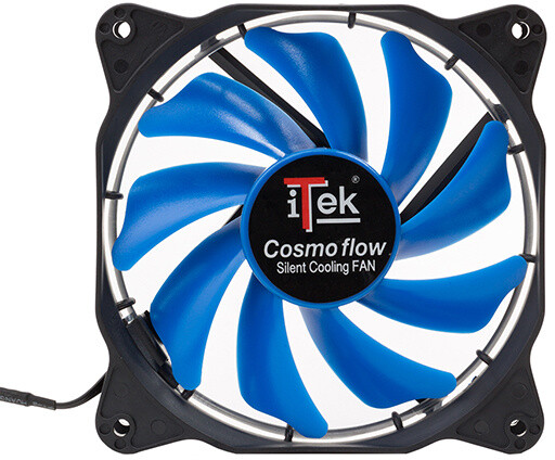 iTek Cosmo Flow - 120mm, Blue LED, 3+4pin, Silent_1110113890