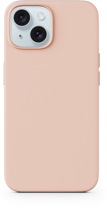 EPICO silikonový zadní kryt s podporou MagSafe pro iPhone 15, růžová_442802499