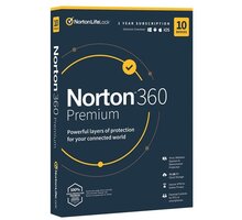 Norton 360 Premium 75GB, 10 zařízení, 1 rok - el. licence online O2 TV HBO a Sport Pack na dva měsíce