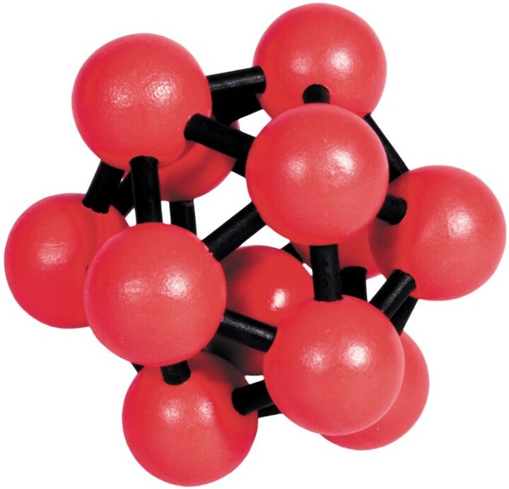 Hlavolam - IQ-Test bamboo puzzle Atom, red-black_184762219