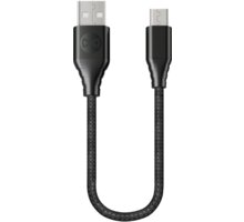 Forever CORE datový kabel micro USB, 3A, 20cm, textilní, černá_172957999