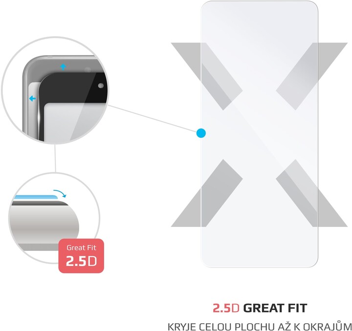 FIXED ochranné tvrzené sklo pro Xiaomi Redmi Note 10/Note 10S, transparentní_1343749453