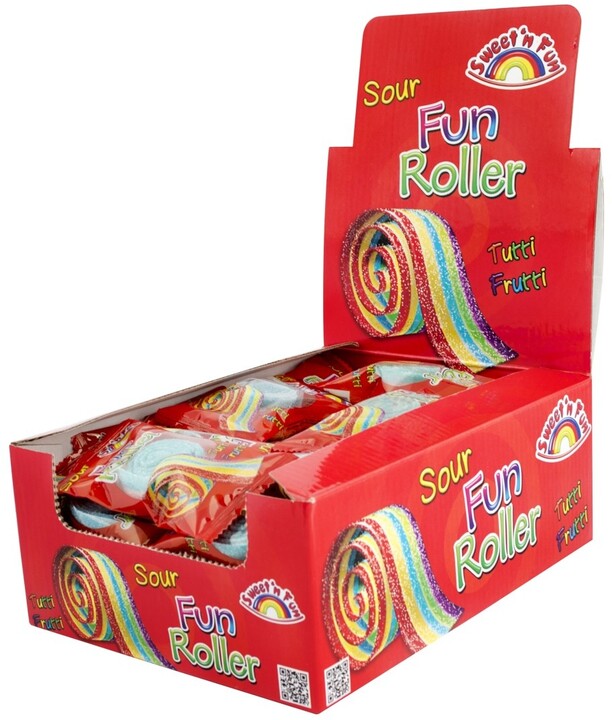 Sour Fun Roller Tutti-Frutti, pásky, kyselé, 40x20g_1923608763