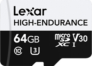 Lexar High-Endurance UHS-I U1 (Class 10) micro SDXC 64GB_1886181176