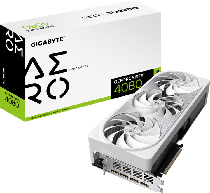GIGABYTE GeForce RTX 4080 16GB AERO OC, 16GB GDDR6X_1364704885