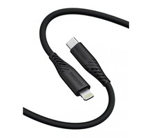 SWISSTEN datový kabel soft silicone USB-C - Lightning, 60W, 1.2m, černá 71535010