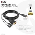 Club3D kabel HDMI na VGA, M/M, 28AWG, 2m_2029533307