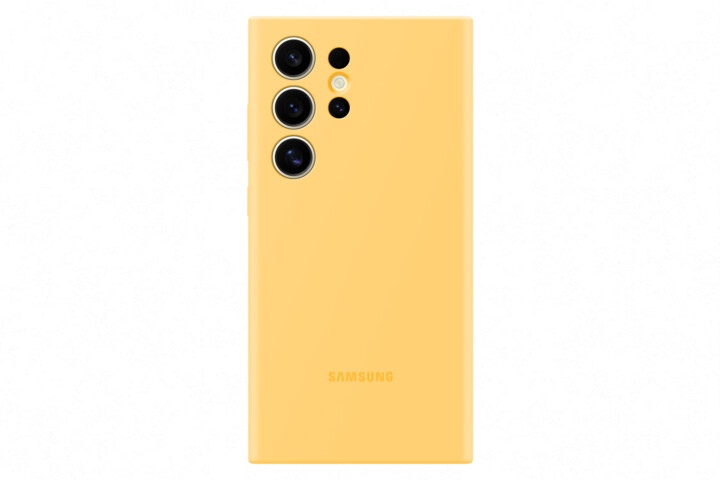 Samsung silikonový zadní kryt pro Galaxy S24 Ultra, žlutá_1797752443