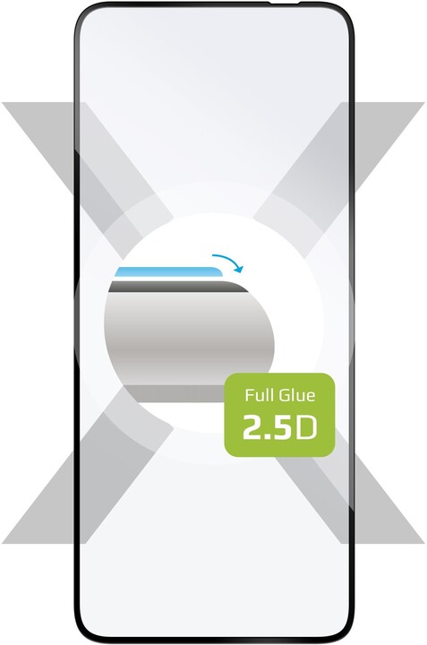 FIXED ochranné sklo Full-Cover pro Motorola Edge 30 Neo, s lepením přes celý displej, černá_864536068