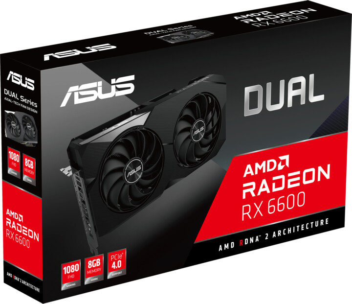 ASUS AMD Radeon™ DUAL-RX6600-8G, 8GB GDDR6_888946205