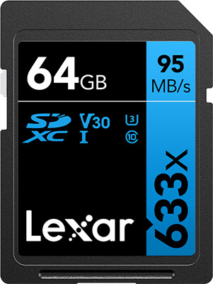 Lexar High-Performance 633x UHS-I U3 (Class 10) SDXC 64GB_1404189385