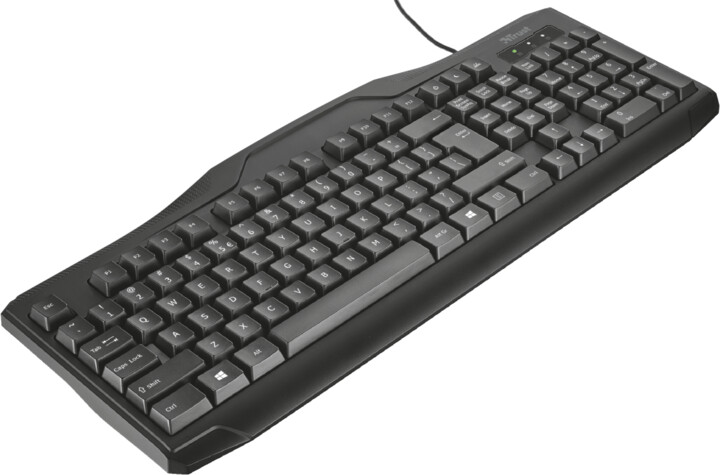 Trust ClassicLine Keyboard, černá