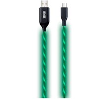 YENKEE YCU 341 nabíjecí kabel USB-C, LED, 1m, zelená 35053493