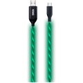 YENKEE YCU 341 nabíjecí kabel USB-C, LED, 1m, zelená