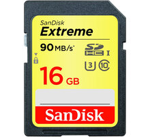 SanDisk SDHC Extreme 16GB 90MB/s UHS-I U3