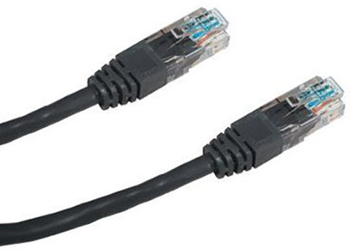 DATACOM Patch Cable UTP, Cat5e 0,5M, černý_1817985097