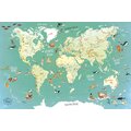 Školní pomůcka Vilac Nástěnná mapa světa, magnetická, dřevěná_1758606274