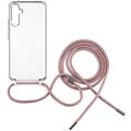FIXED zadní kryt Pure Neck s růžovou šňůrkou na krk pro Samsung Galaxy A35 5G_858697815