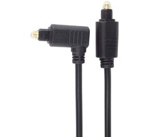 PremiumCord kabel Toslink - Toslink 90°, M/M, tloušťka 4.0mm, 2m, černá_1735707215