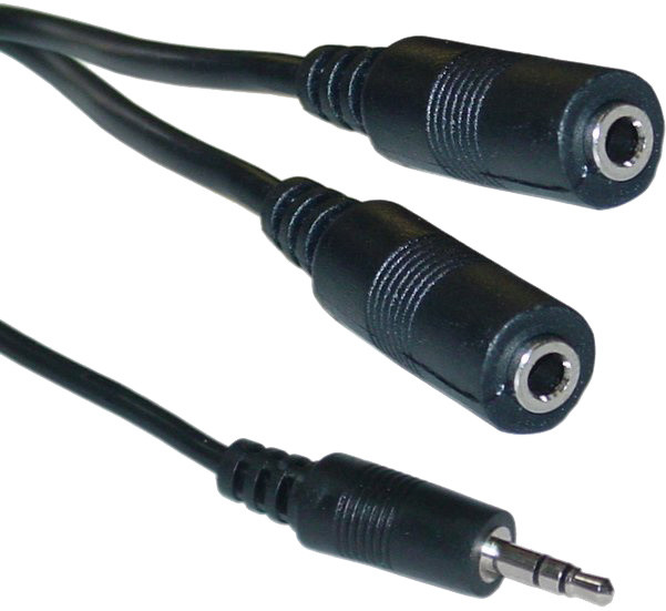 PremiumCord kabel Jack 3.5mm stereo Y M/2xF 2m_693123770
