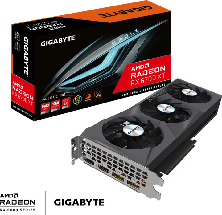 GIGABYTE Radeon RX 6700 XT EAGLE OC 12G, 12GB GDDR6_971901290