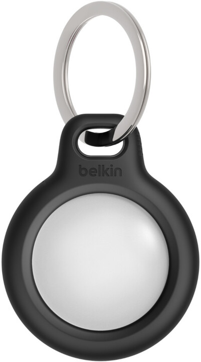 Belkin bezpečné pouzdro na Apple AirTag s kroužkem, černá_1562106647