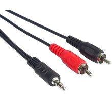 PremiumCord Kabel Jack 3.5mm-2xCINCH M/M 1,5m kjackcin015