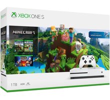 XBOX ONE S, 1TB, bílá + Minecraft + Explorer&#39;s Pack + Minecraft: Story Mode - The Complete Adventure_1619304737