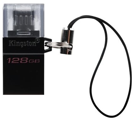 Kingston DataTraveler microDuo 3 G2 - 128GB, černá