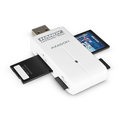 AXAGON externí HANDY čtečka SD/MicroSD/MS/M2, bílá_323420319
