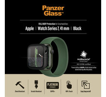 PanzerGlass ochranný kryt pro Apple Watch Series 7/8/9 41mm, antibakteriální, černá_1624749968