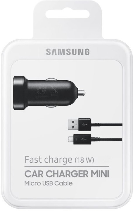 Samsung cestovní adaptér do auta USB, černá_557656180