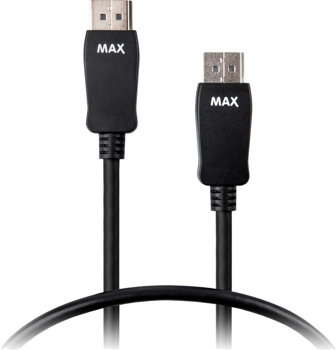 MAX MDP1150B kabel DisplayPort - DisplayPort 1.2 1,5m, černá_1595932091