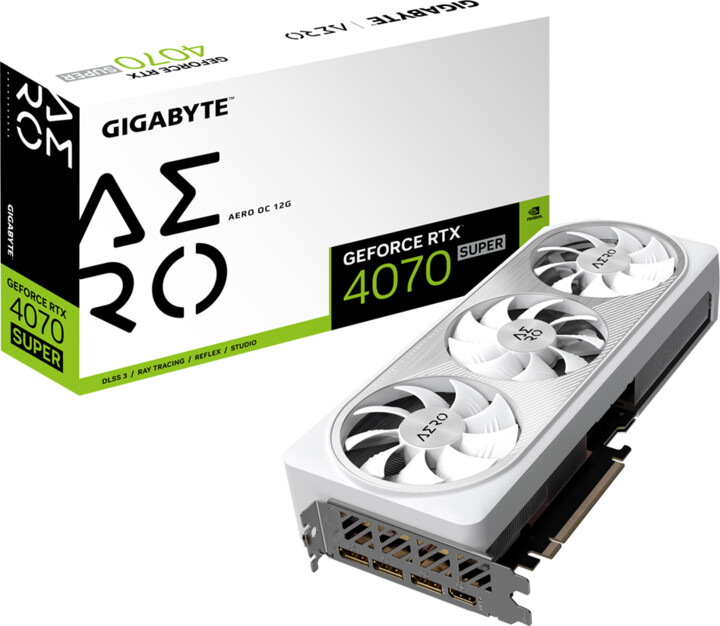 GIGABYTE GeForce RTX 4070 SUPER AERO OC 12G, 12GB GDDR6X_800020544