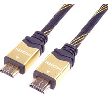 PremiumCord HDMI 2.0 High Speed + Ethernet kabel HQ, zlacené konektory, 2m kphdm2q2