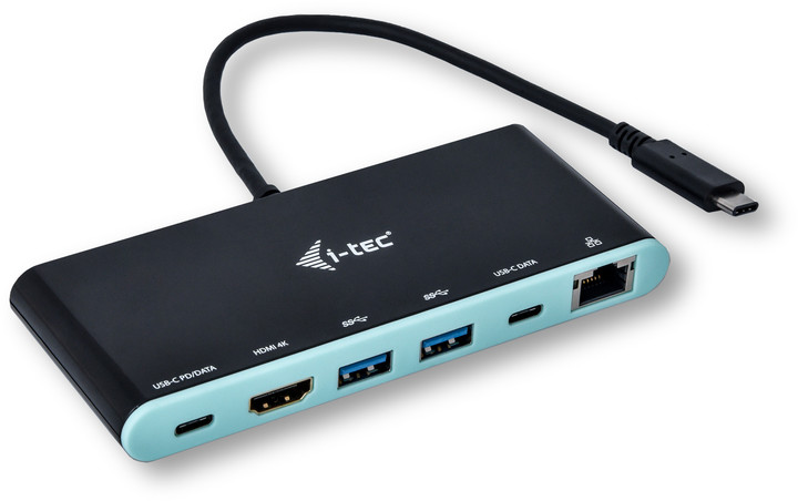i-tec USB-C Travel 4K Dokovací stanice 1x HDMI 1x Ethernet 2x USB 3.0 2x USB-C, 60W_1415659344