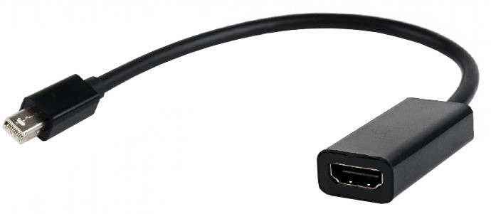 Gembird CABLEXPERT kabel red. miniDisplayport na HDMI, M/F, černá