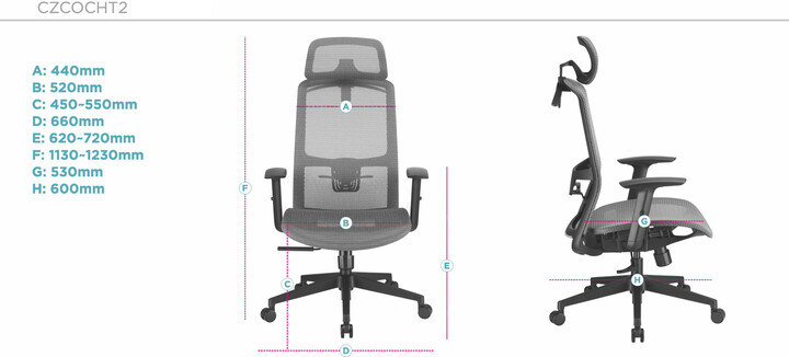 CZC.Office Torus Two, kancelářská židle, ergonomická