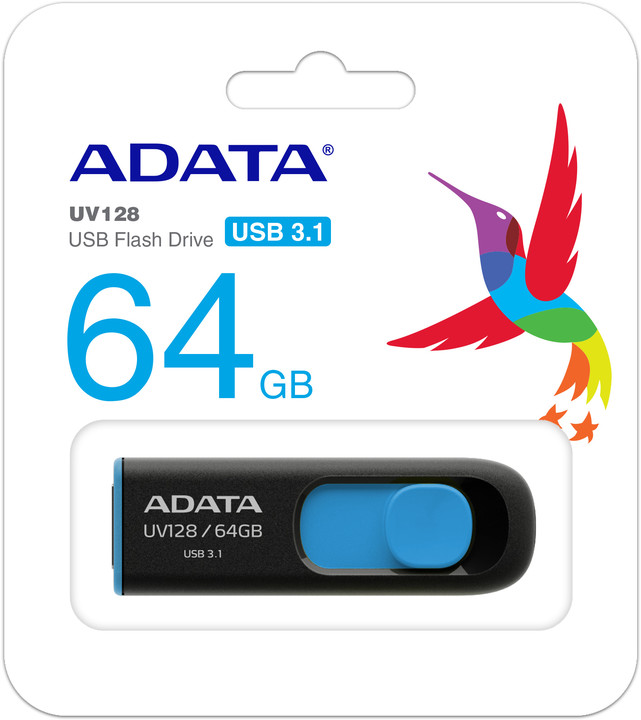 ADATA UV128 64GB modrá