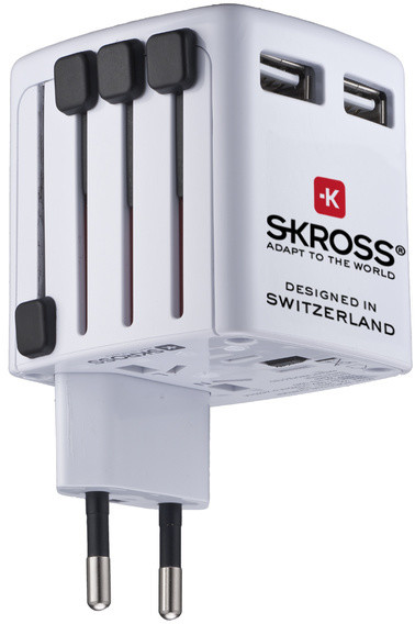 SKROSS cestovní adaptér USB, 2 pólové přístroje_680024072