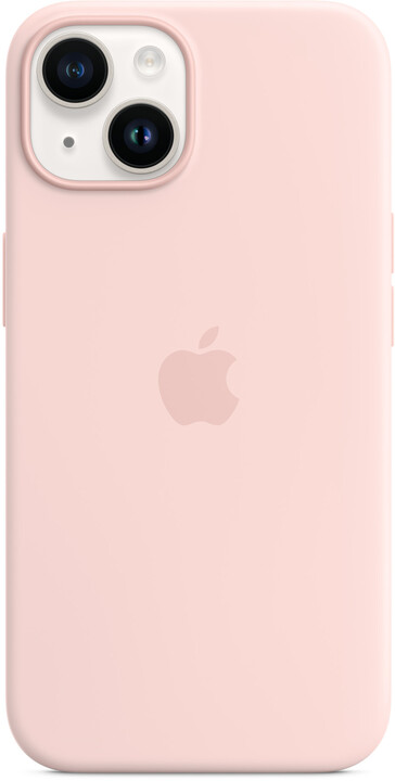 Apple Silikonový kryt s MagSafe pro iPhone 14, křídově růžová_503549148
