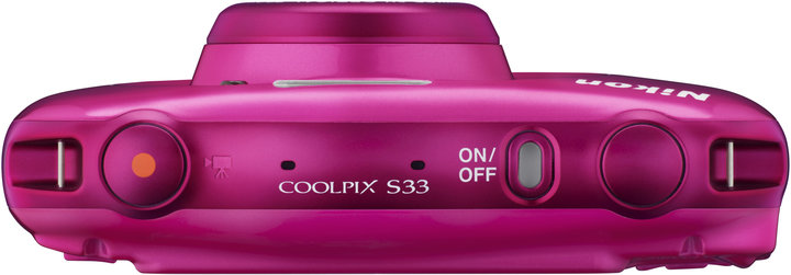 Nikon Coolpix S33, růžová + Backpack kit_1620049352