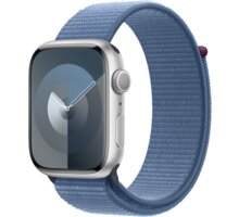 Apple Watch Series 9, 45mm, Silver, Winter Blue Sport Loop_546257539