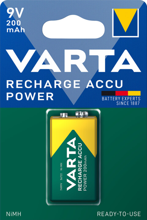 VARTA nabíjecí baterie Power 9V 200 mAh, 1ks_828569146